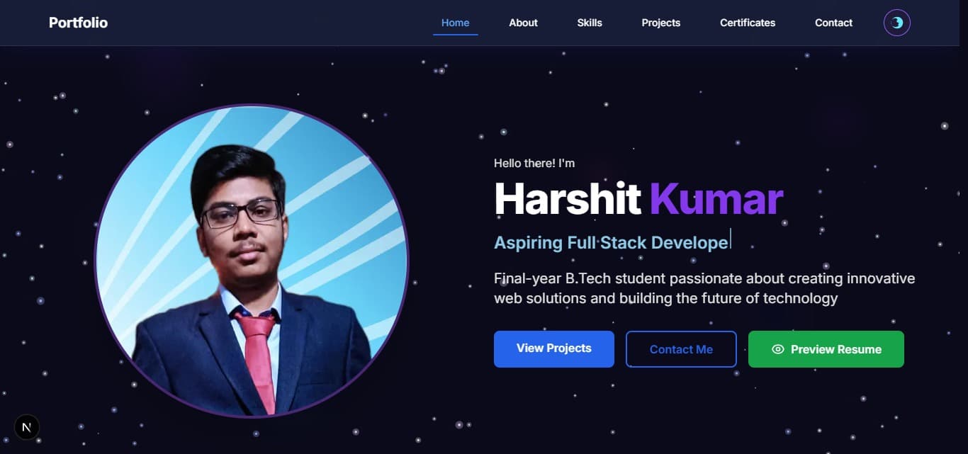 Portfolio Website cover